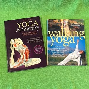 Yoga Anatomy & Walking Yoga Softcover Books